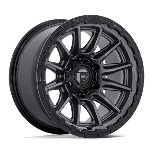 Fuel 1PC FC866 PISTON - Matte Gunmetal W/ Gloss Black Lip alloy wheel