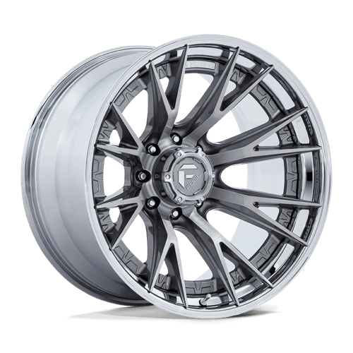 Fuel 1PC FC402 CATALYST - Platinum W/ Chrome Lip alloy wheel