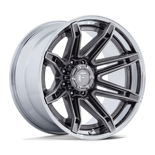Fuel 1PC FC401 BRAWL - Platinum W/ Chrome Lip alloy wheel