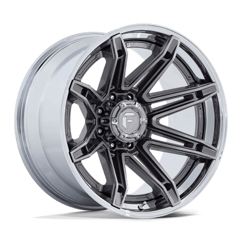 Fuel 1PC FC401 BRAWL - Platinum W/ Chrome Lip alloy wheel