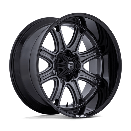 Fuel 1PC DARKSTAR - Matte Gunmetal W/ Black Lip alloy wheel