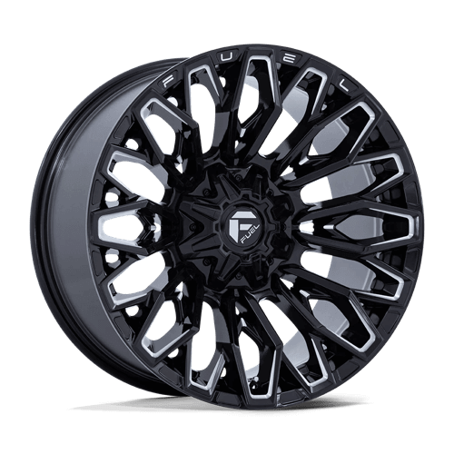 Fuel 1PC FC865 STRIKE - Gloss Black Milled alloy wheel