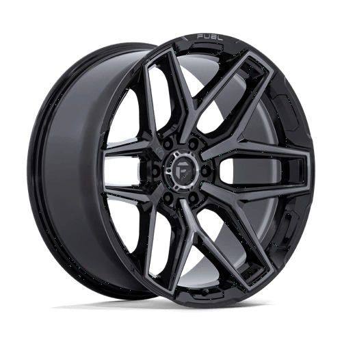Fuel 1pc Flux Alloy Wheel 20" x 9" ET1 Gloss Black Brush Fc Gray Ddt