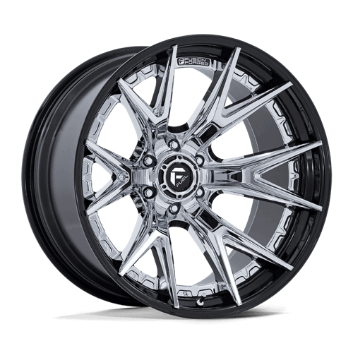 Fuel 1PC FC402 CATALYST - Chrome W/ Gloss Black Lip alloy wheel