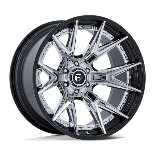 Fuel 1PC FC402 CATALYST - Chrome W/ Gloss Black Lip alloy wheel