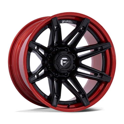 Fuel 1PC FC401 BRAWL - Matte Black W/ Candy Red Lip alloy wheel