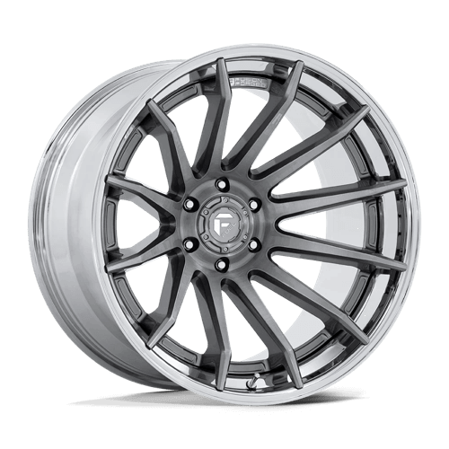 Fuel 1PC FC403 BURN - Platinum W/ Chrome Lip alloy wheel