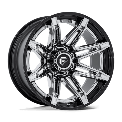 Fuel 1PC FC401 BRAWL - Chrome W/ Gloss Black Lip alloy wheel