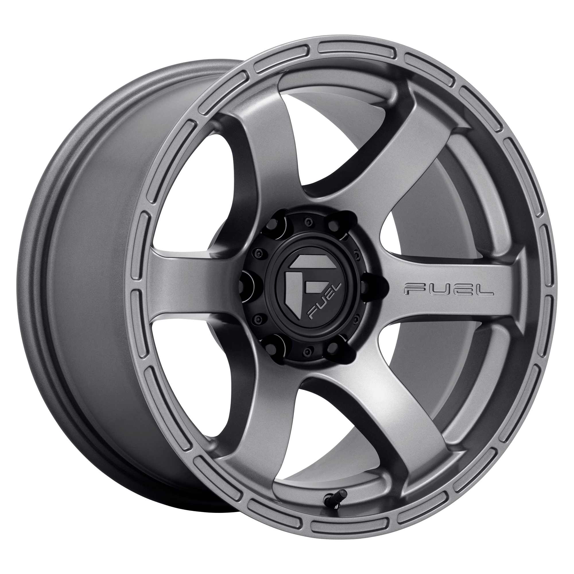 Fuel 1PC D767 RUSH - Matte Gunmetal alloy wheel