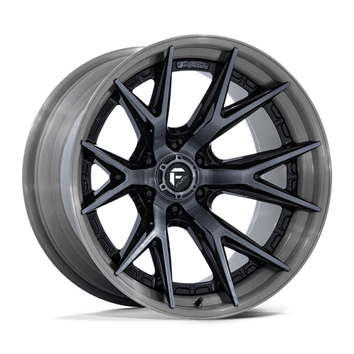Fuel 1PC FC402 CATALYST - Gloss Black W/ Brushed Gray Tint Face & Lip alloy wheel