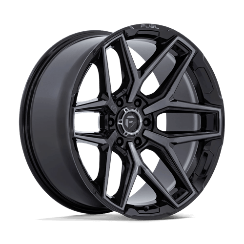 Fuel 1PC FLUX - Gloss Black Brushed Face W/ Gray Tint alloy wheel