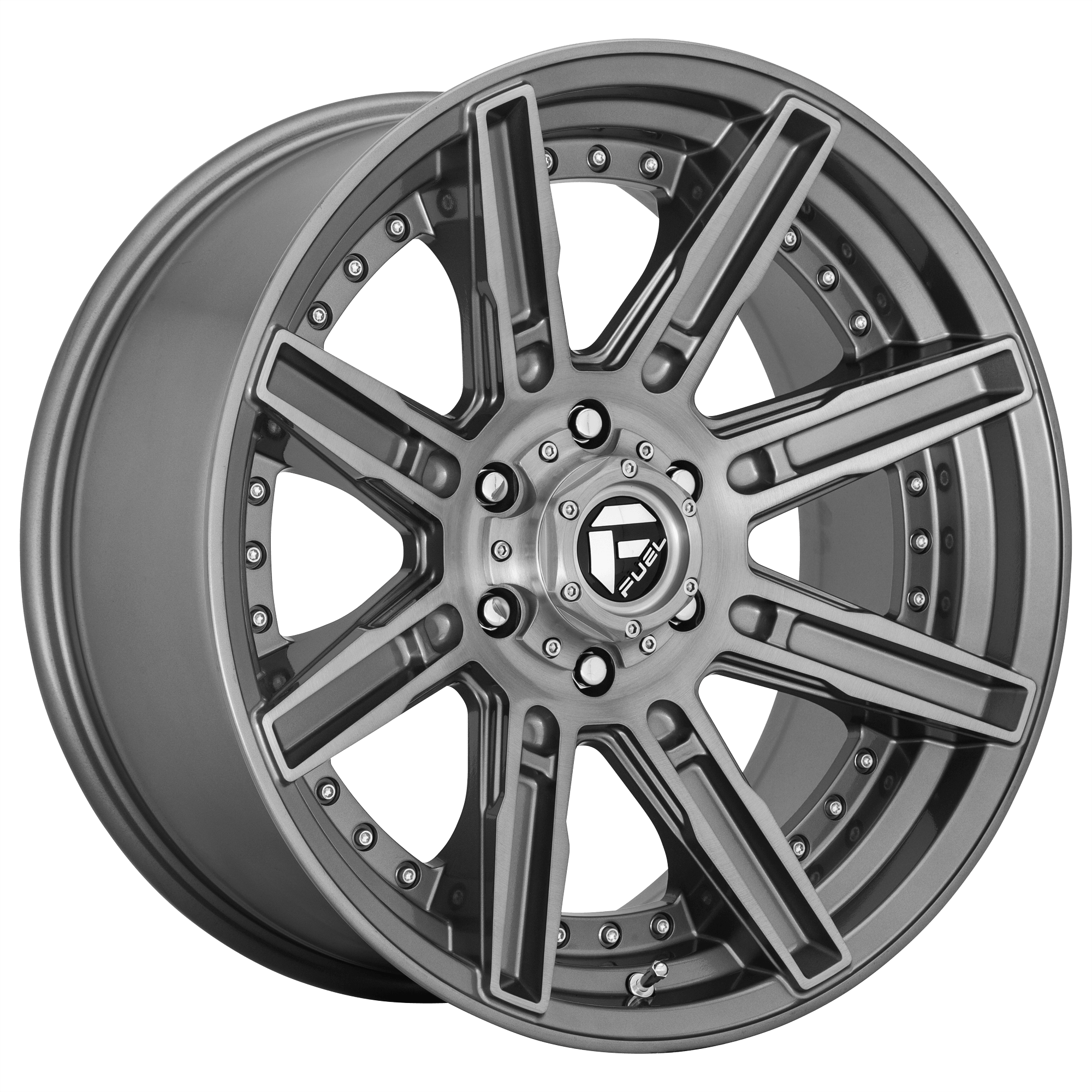 Fuel 1PC D710 ROGUE PLATINUM - Brushed Gunmetal alloy wheel