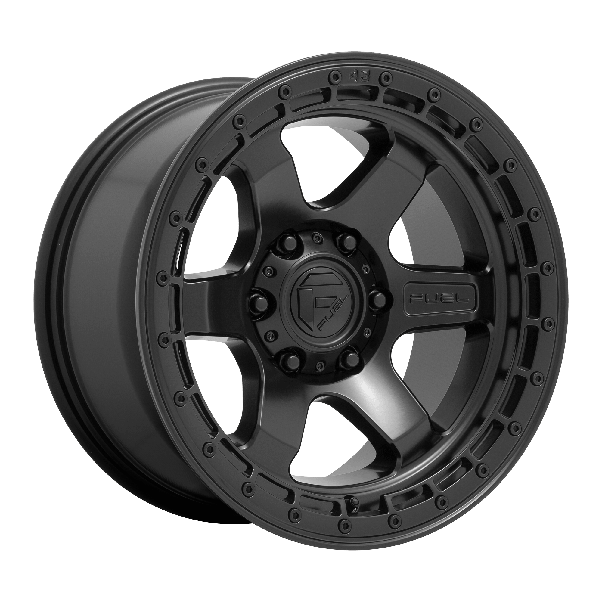 Fuel 1PC D750 BLOCK - Matte Black alloy wheel