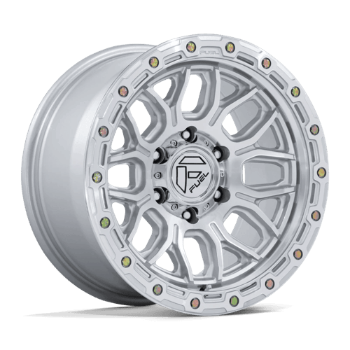 Fuel 1PC FC881 SURGE - Gloss Silver W/ Machined Face alloy wheel