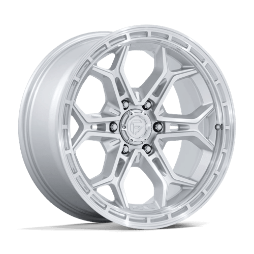 Fuel 1PC FC896 HEATHEN - Gloss Silver W/ Machined Face alloy wheel