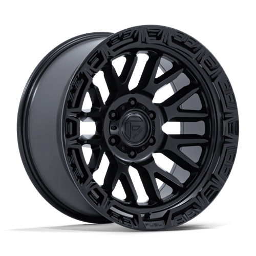 Fuel 1PC FC890 RAIL - Matte Black W/ Gloss Black Lip alloy wheel