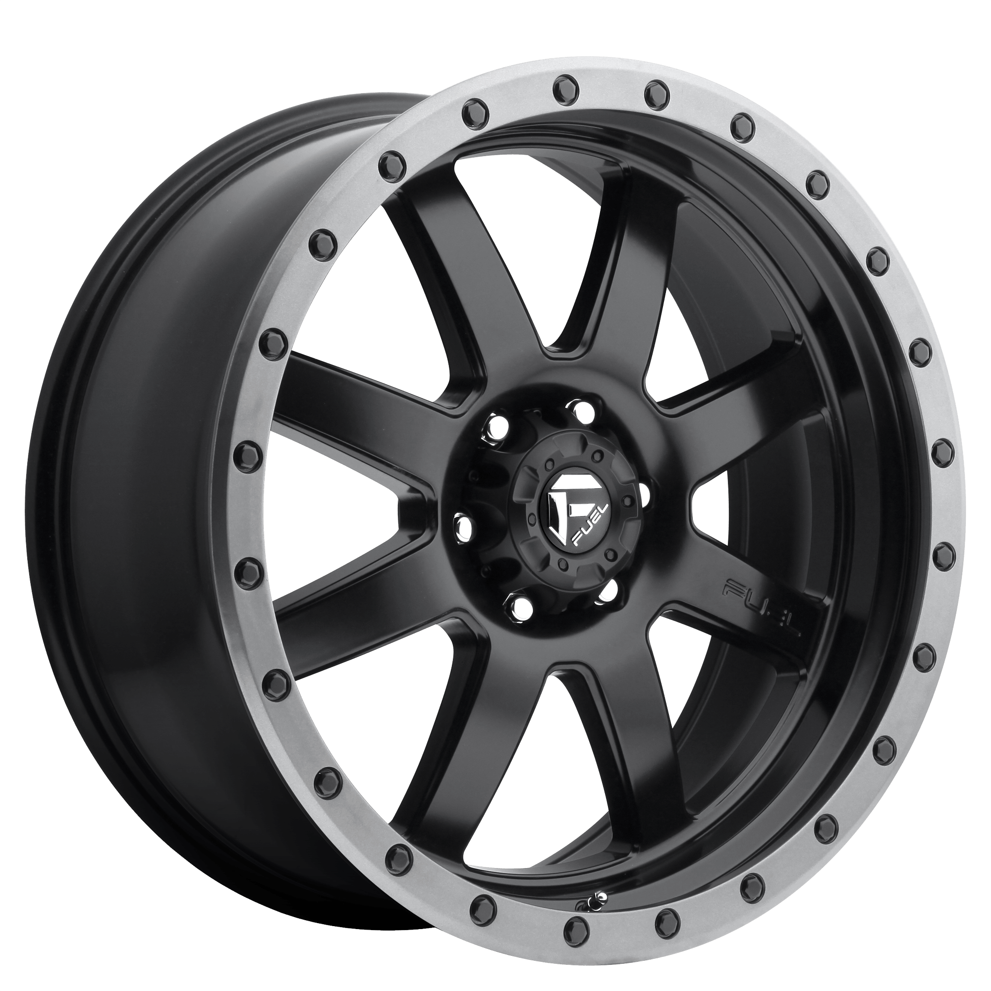 Fuel 1PC D551 TROPHY - Matte Black Gunmetal Ring alloy wheel