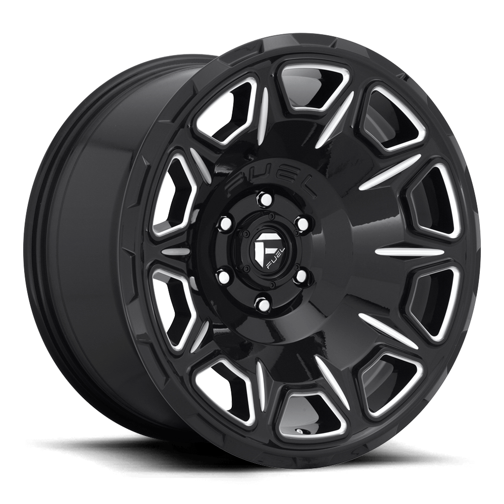 Fuel 1PC D688 VENGEANCE - Gloss Black Milled alloy wheel