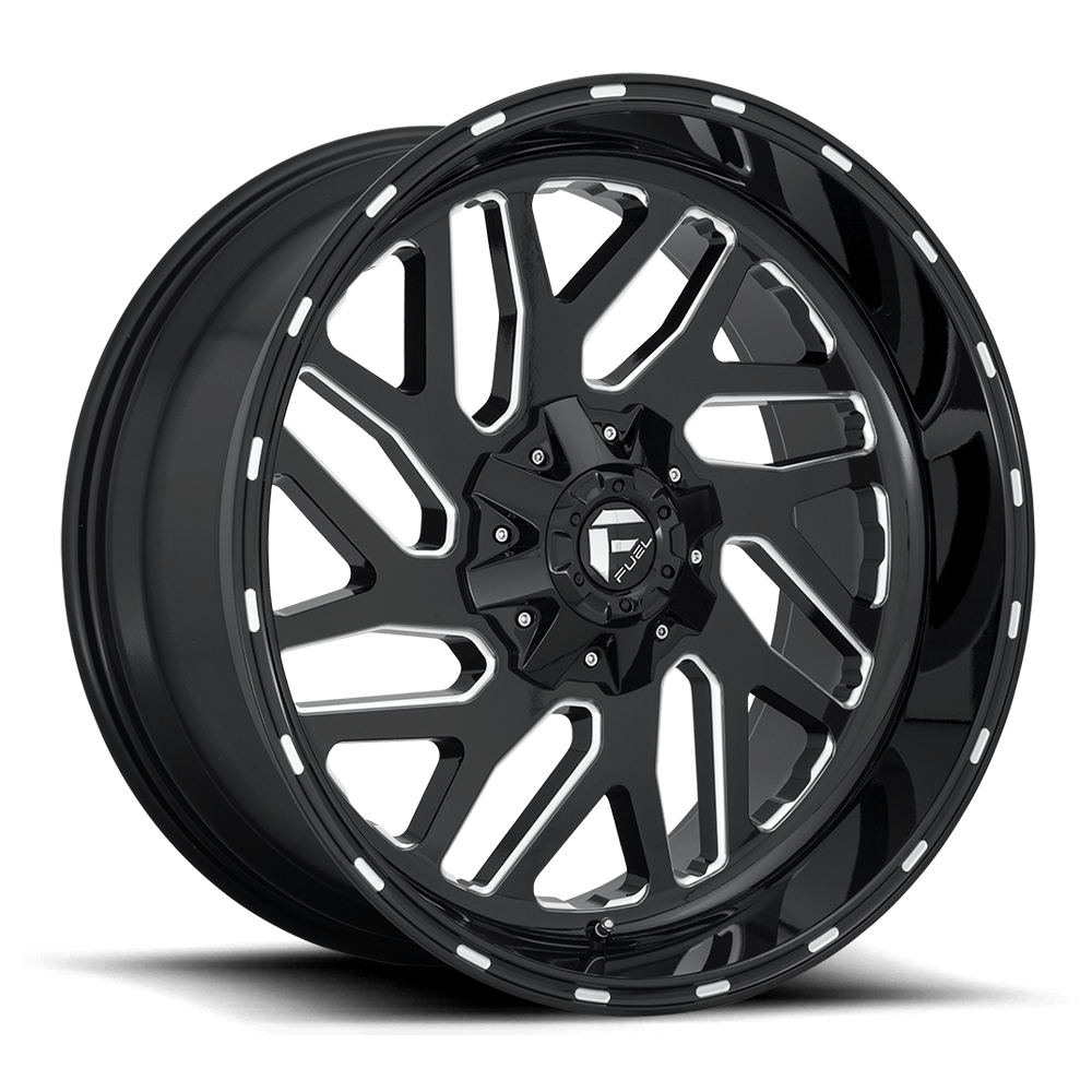 Fuel 1PC D581 TRITON - Gloss Black Milled alloy wheel