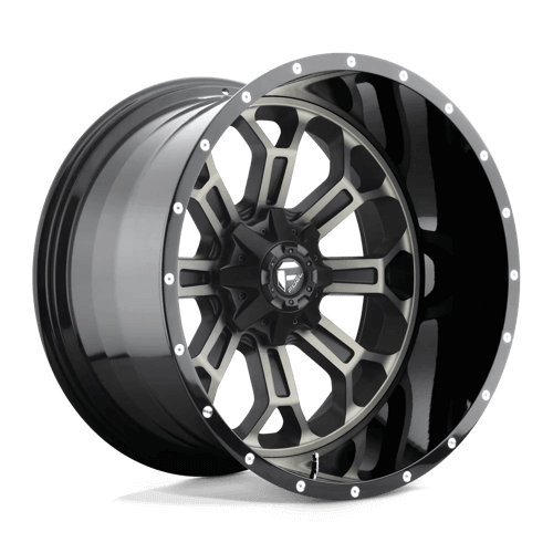 Fuel 1PC D561 CRUSH - Gloss Machined Double Dark Tint alloy wheel