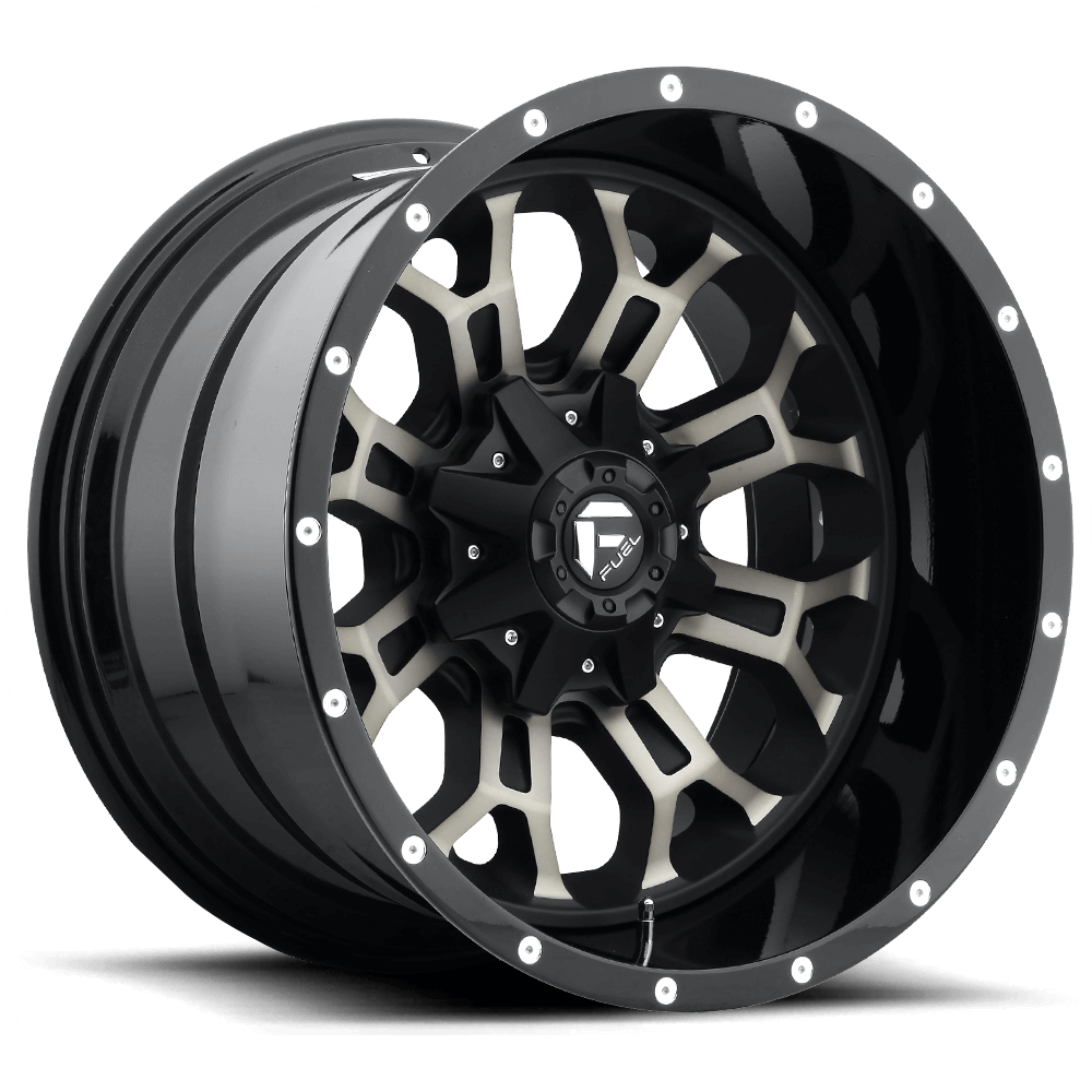 Fuel 1PC D561 CRUSH - Gloss Machined Double Dark Tint alloy wheel