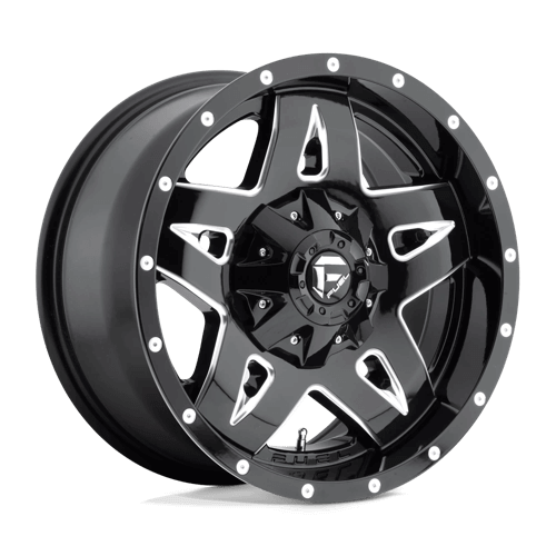 Fuel 1PC D554 FULL BLOWN - Gloss Black Milled alloy wheel