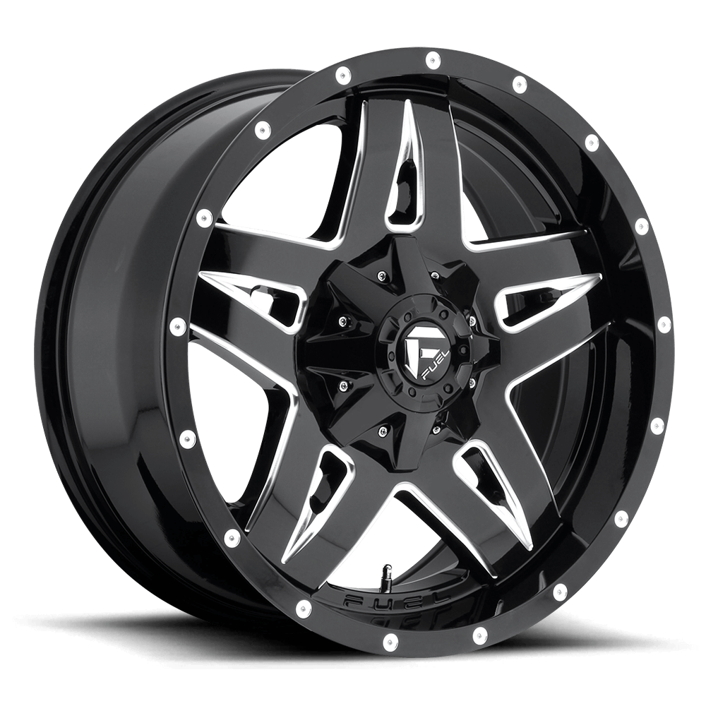 Fuel 1PC D554 FULL BLOWN - Gloss Black Milled alloy wheel