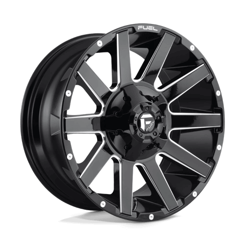 Fuel 1pc D615 Contra Alloy Wheel 20" x 10" ET-18 Black