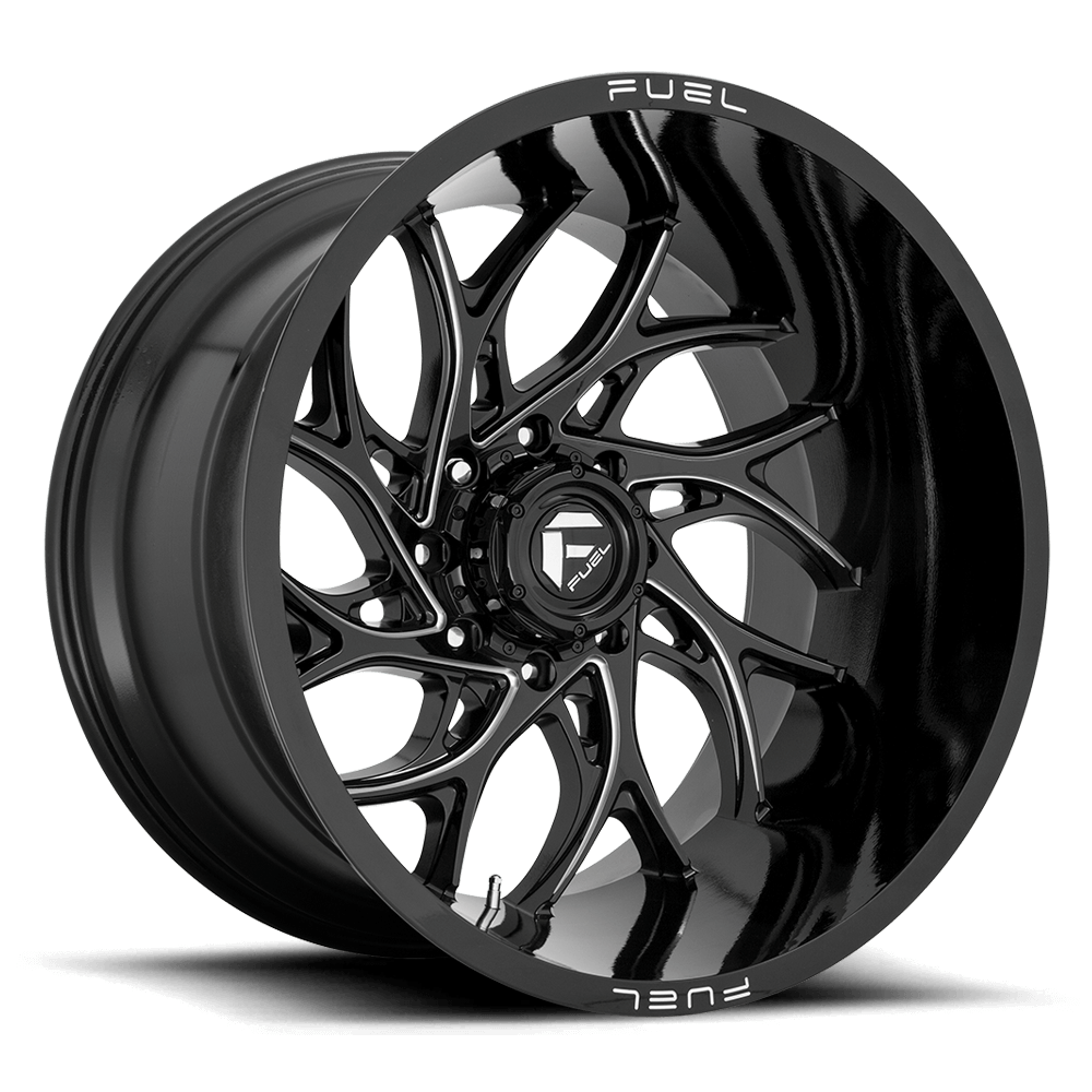 Fuel 1PC D741 RUNNER - Gloss Black Milled alloy wheel
