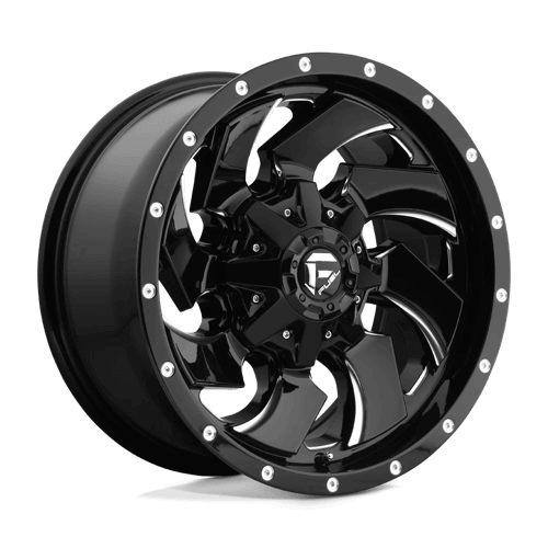 Fuel 1PC D574 CLEAVER - Gloss Black Milled alloy wheel
