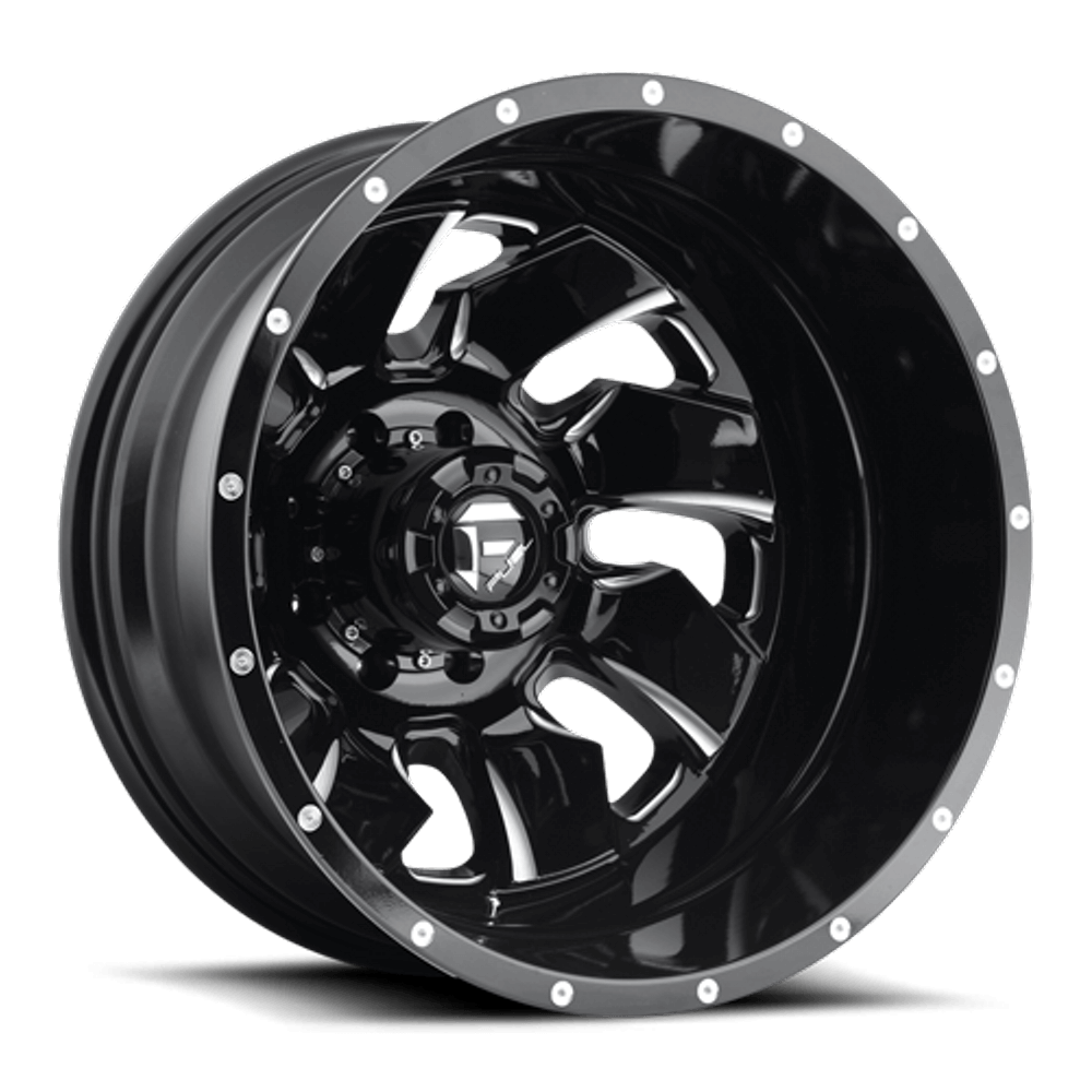 Fuel 1PC D574 CLEAVER - Gloss Black Milled alloy wheel