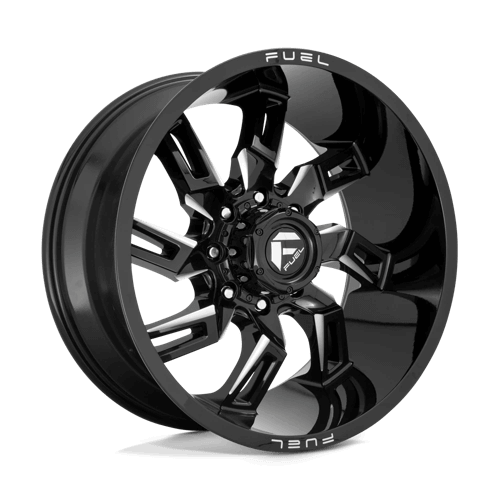 Fuel 1PC D747 LOCKDOWN - Gloss Black Milled alloy wheel