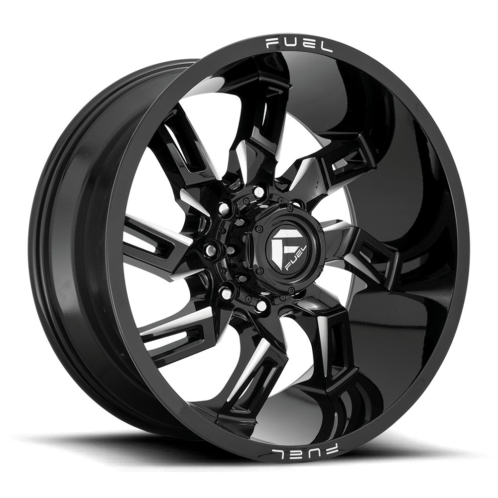 Fuel 1PC D747 LOCKDOWN - Gloss Black Milled alloy wheel