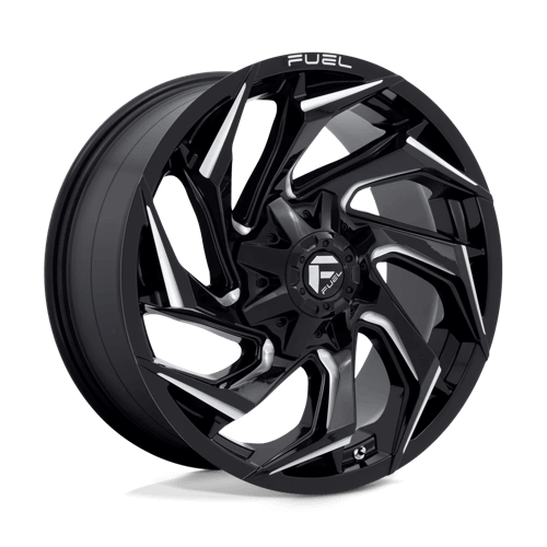 Fuel 1PC D753 REACTION - Gloss Black Milled alloy wheel