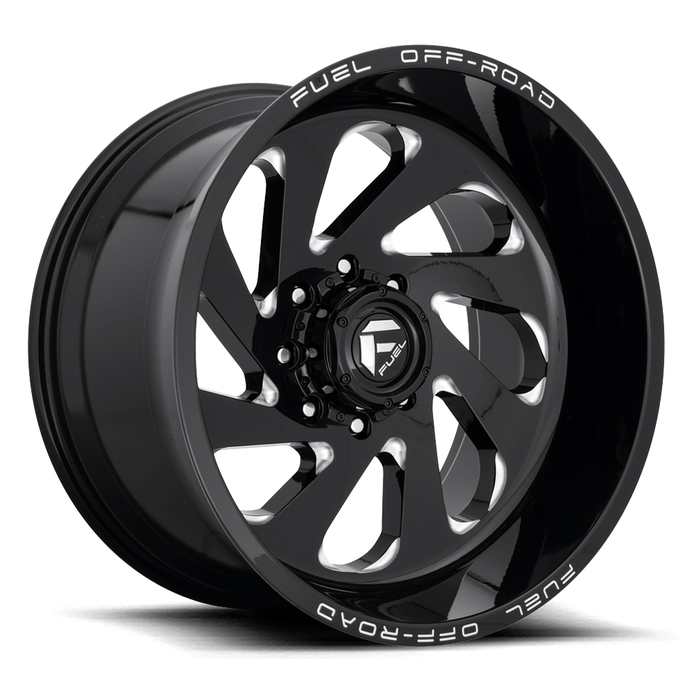 Fuel 1PC D637 VORTEX - Gloss Black Milled alloy wheel