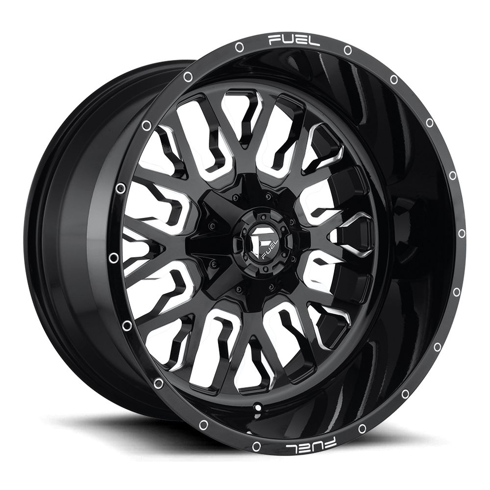 Fuel 1PC D611 STROKE - Gloss Black Milled alloy wheel