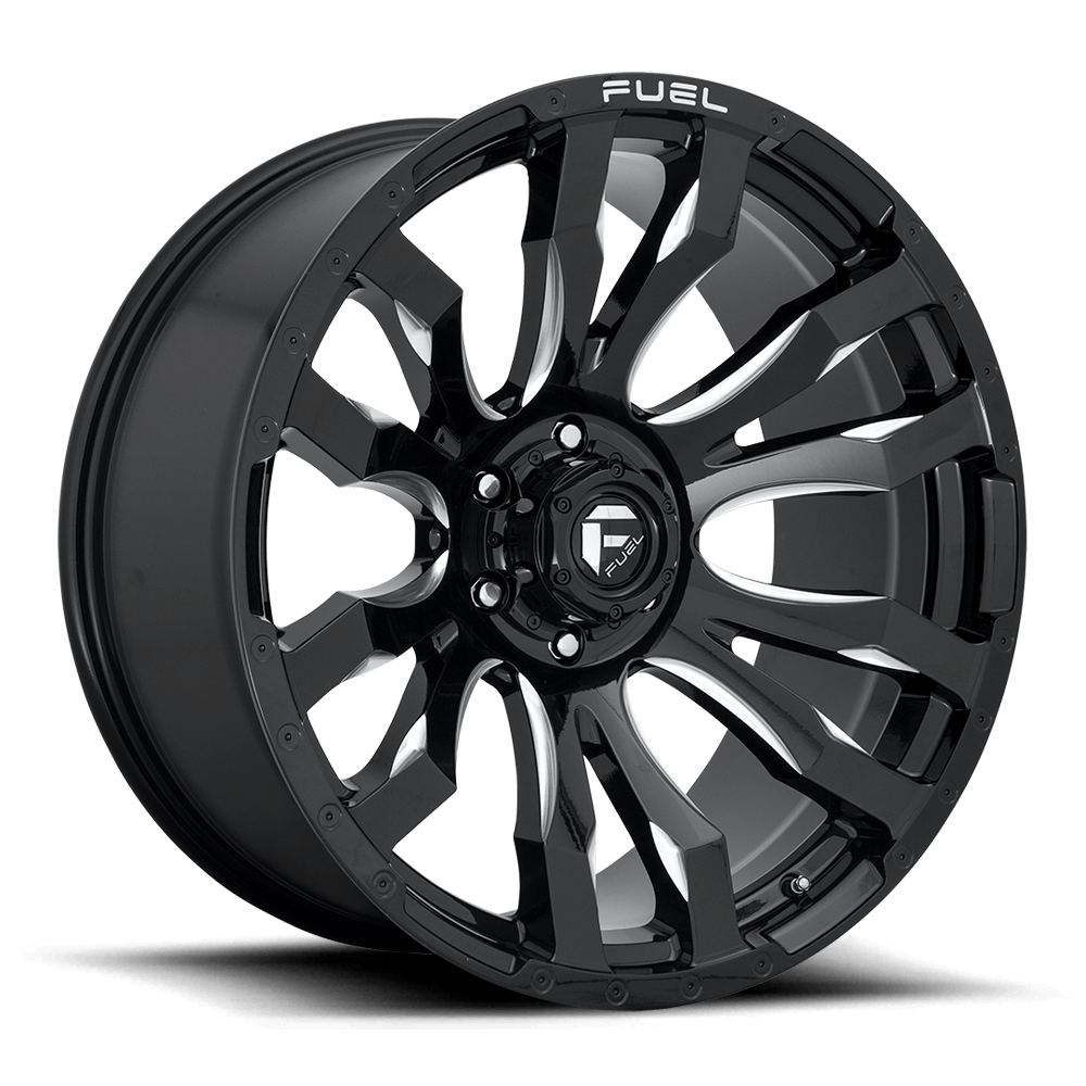 Fuel 1PC D673 BLITZ - Gloss Black Milled alloy wheel