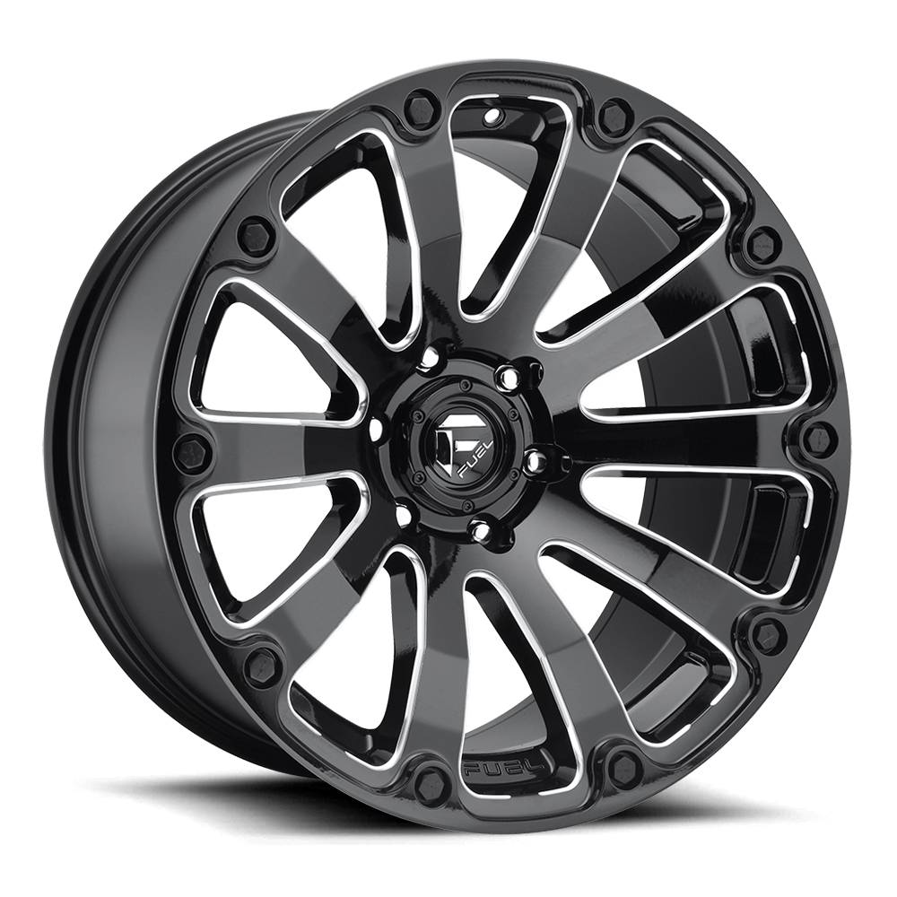 Fuel 1PC D598 DIESEL - Gloss Black Milled alloy wheel