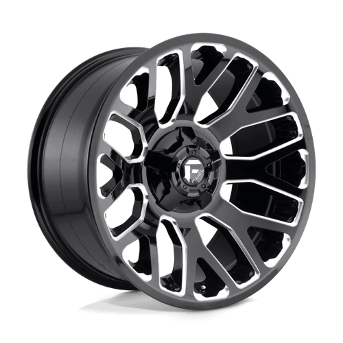 Fuel 1PC D607 WARRIOR - Gloss Black Milled alloy wheel