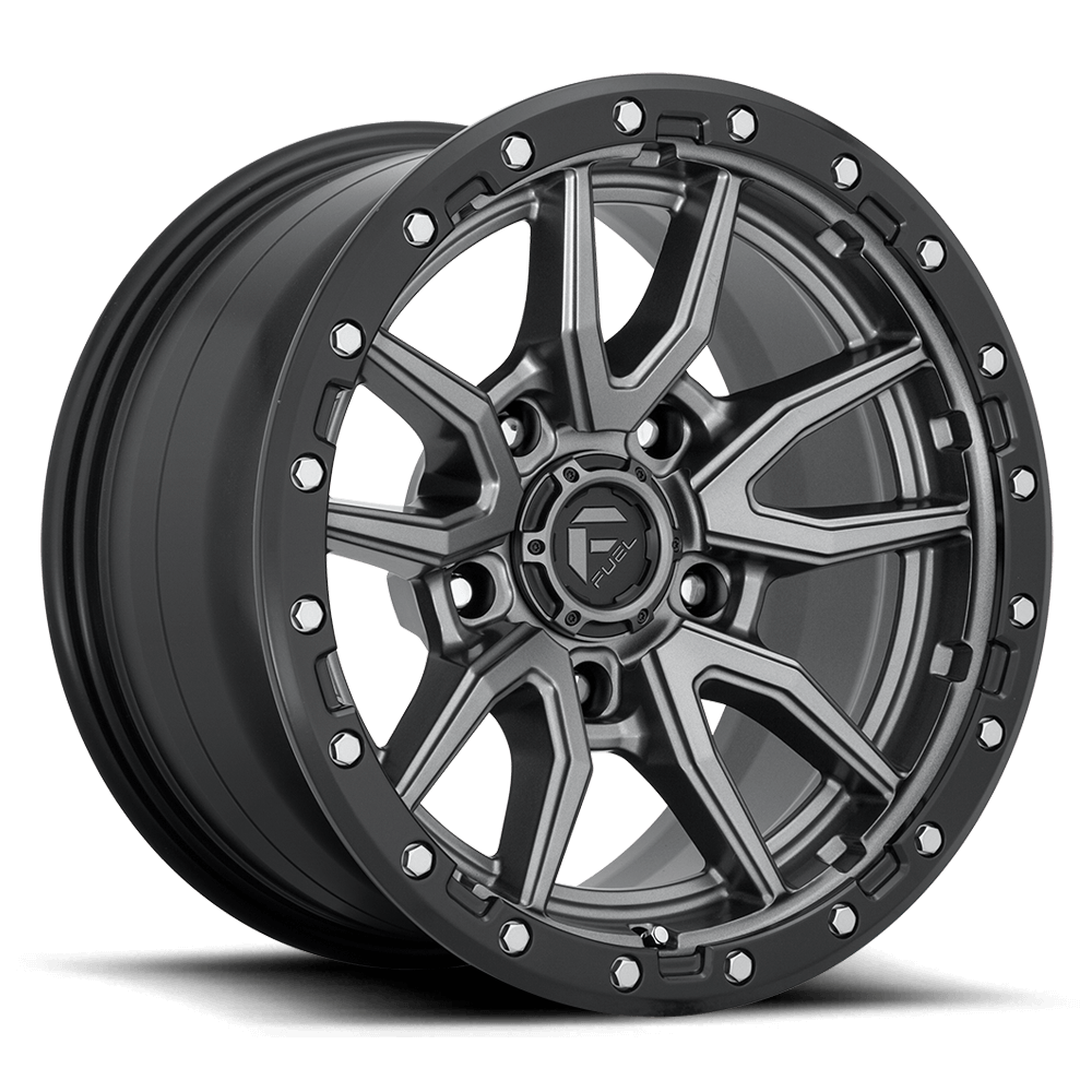 Fuel 1PC D680 REBEL - Matte Anthracite With Black Ring alloy wheel
