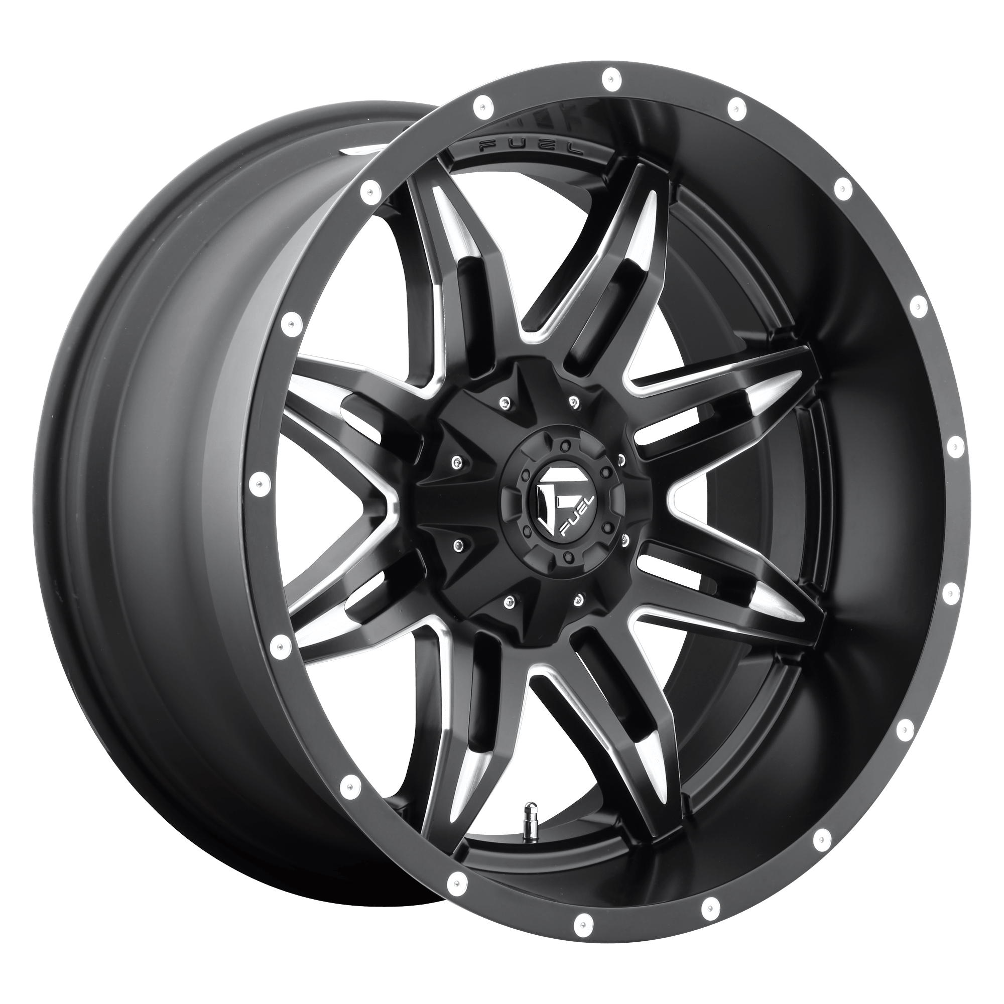 Fuel 1PC D567 LETHAL - Matte Black Milled alloy wheel