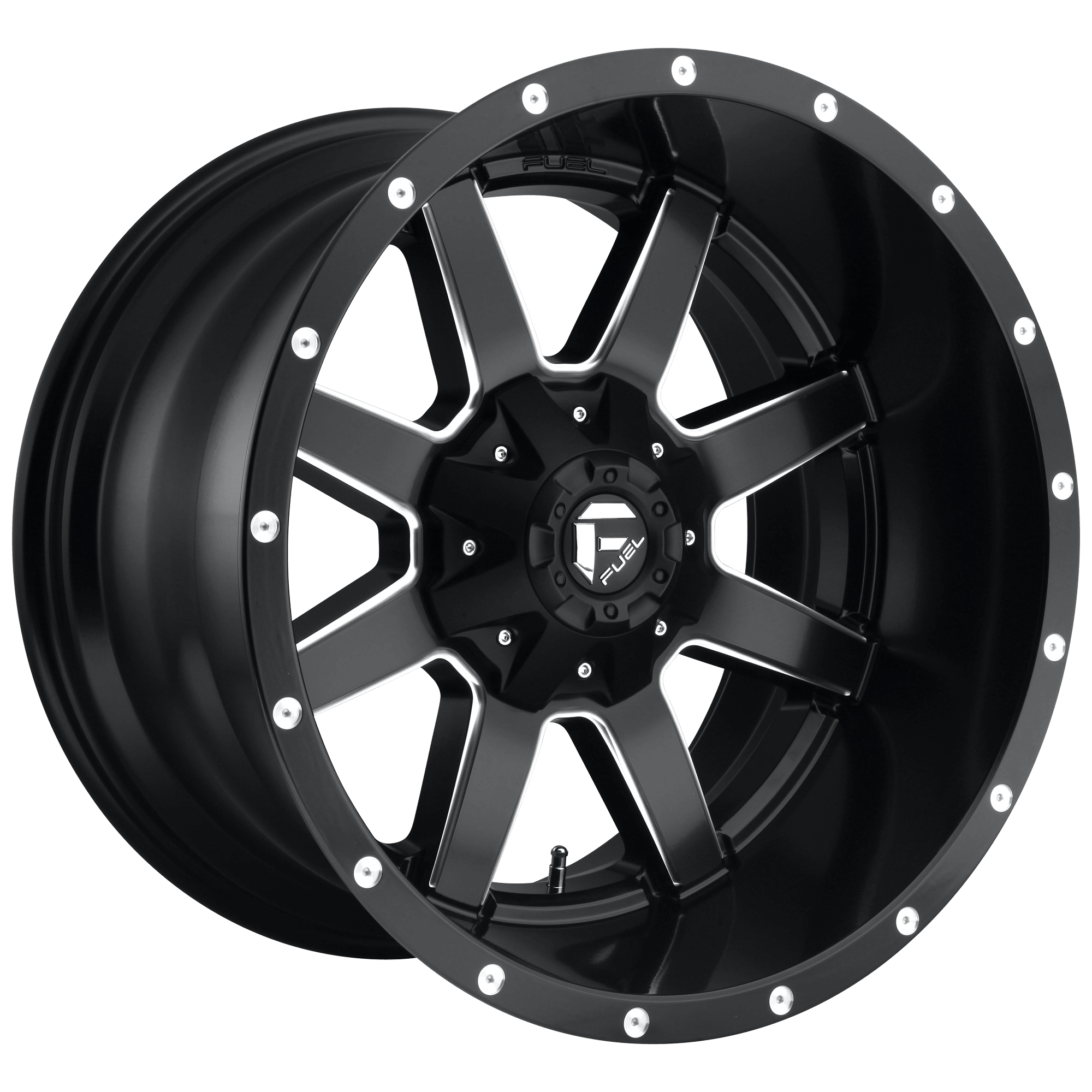 Fuel 1PC D538 MAVERICK - Matte Black Milled alloy wheel