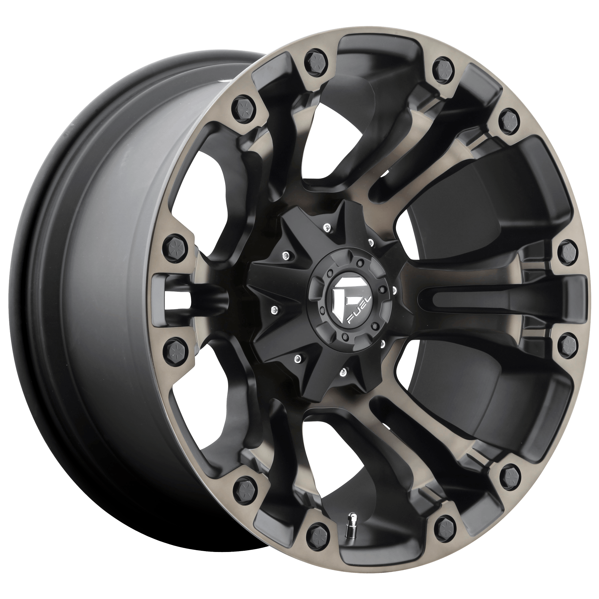 Fuel 1PC D569 VAPOR - Matte Black Double Dark Tint alloy wheel