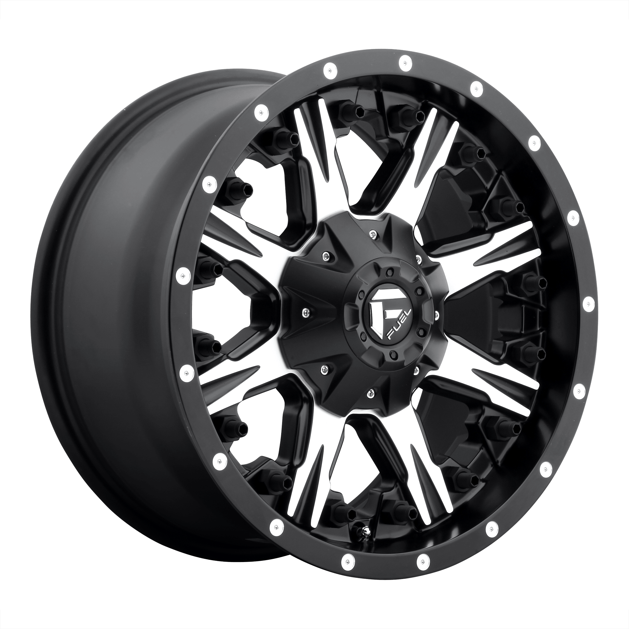 Fuel 1PC D541 NUTZ - Matte Black Machined alloy wheel