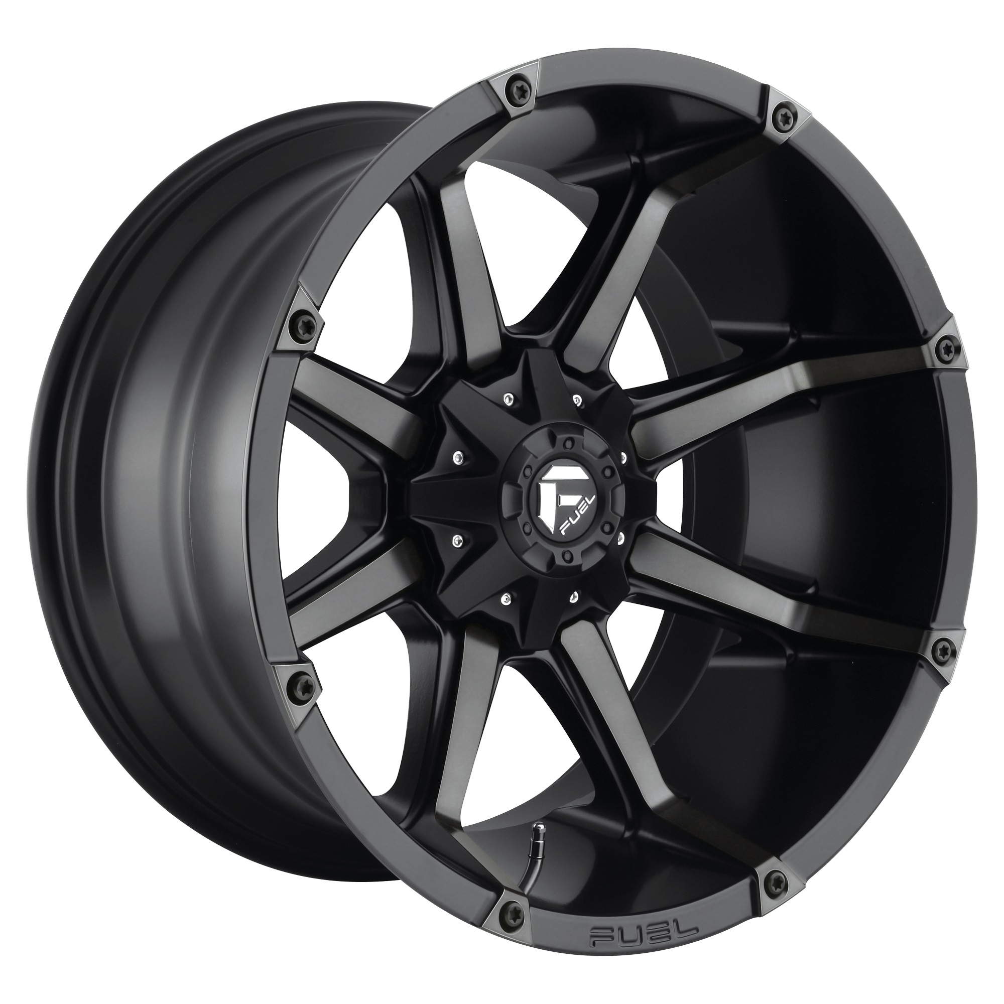 Fuel 1PC D556 COUPLER - Matte Black Double Dark Tint alloy wheel