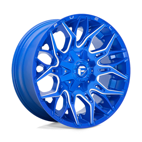 Fuel 1PC D770 TWITCH - Anodized Blue Milled alloy wheel