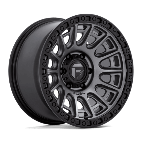 Fuel 1PC D835 CYCLE - Matte Gunmetal W/ Black Ring alloy wheel