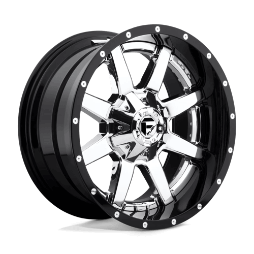 Fuel 2PC D260 MAVERICK - Chrome Plated Gloss Black Lip alloy wheel
