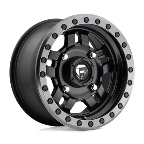 Fuel UTV D557 ANZA - Matte Black Gun Metal Ring alloy wheel
