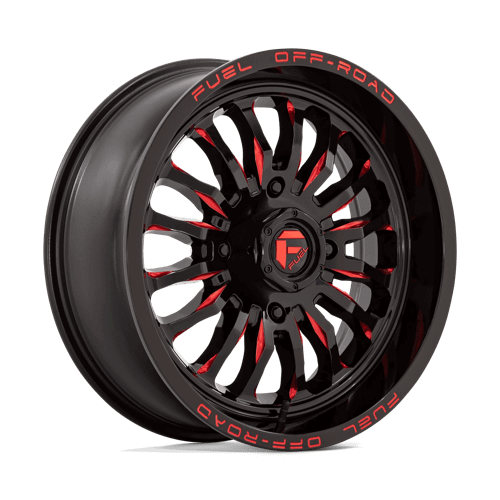 Fuel UTV D822 ARC UTV - Gloss Black Milled Red alloy wheel